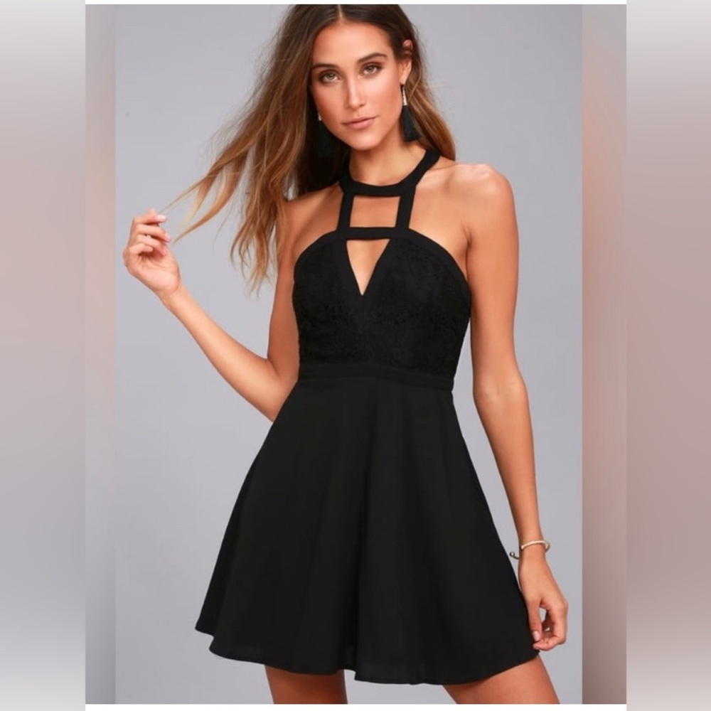 Lulu’s black cocktail dress, brand new, no tags